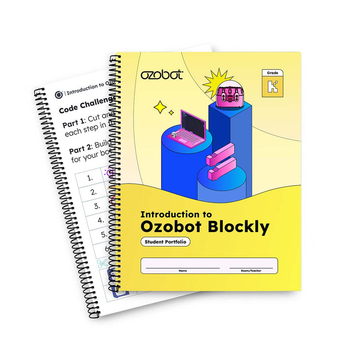 Introduction To Ozobot Blockly Curriculum: Student Portfolios (12 Pack)