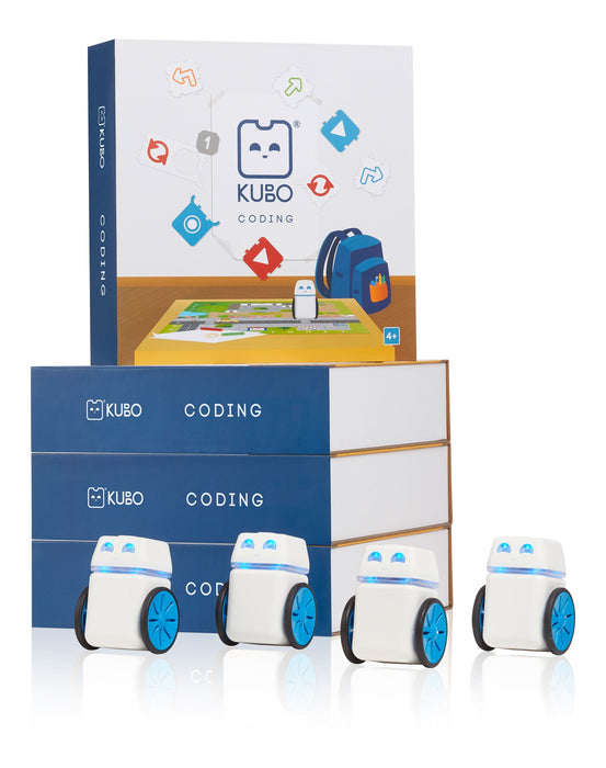 Kubo Coding - 4 Pack Complete Classroom Solutions  (Starter Kits + Tiles)