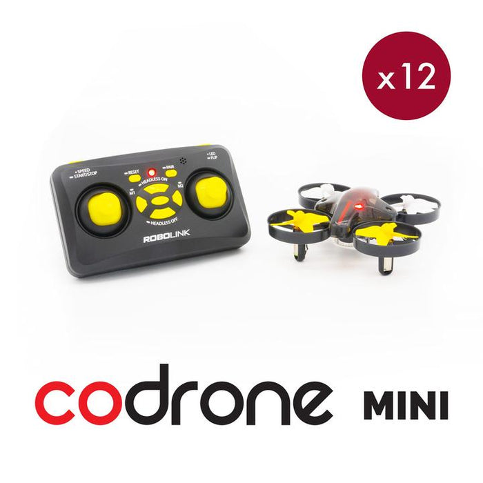 CoDrone Mini Set of 12 Education Bundle - Plus Extra Battery Packs