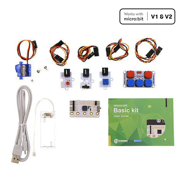 Basic kit: micro:bit sensors kit for beginner (without micro:bit board) - ElecFreaks