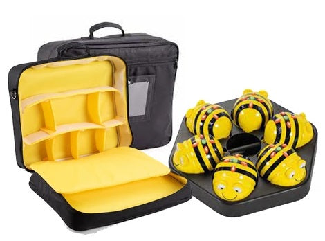 Bee-Bot Store and Charge Bundle - (6 Bee-Bots & Storage Bag & Docking Station)