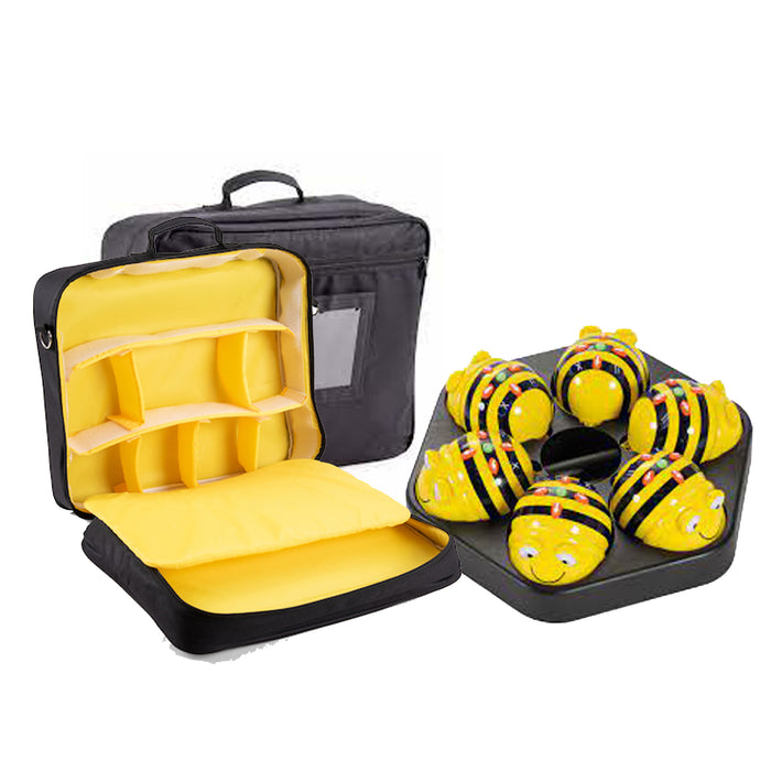 Bee-Bot Store and Charge Bundle - (6 Bee-Bots & Storage Bag & Docking Station)